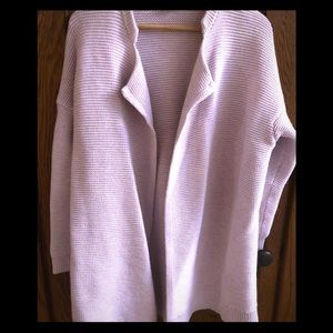 Light pink marl sweater coat